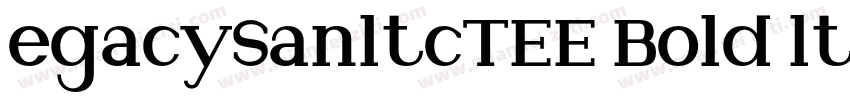 egacySanltcTEE Bold ltalic字体转换